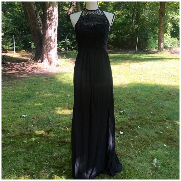 ⭐️ASOS black crochet top maxi dress - Picture 1 of 5